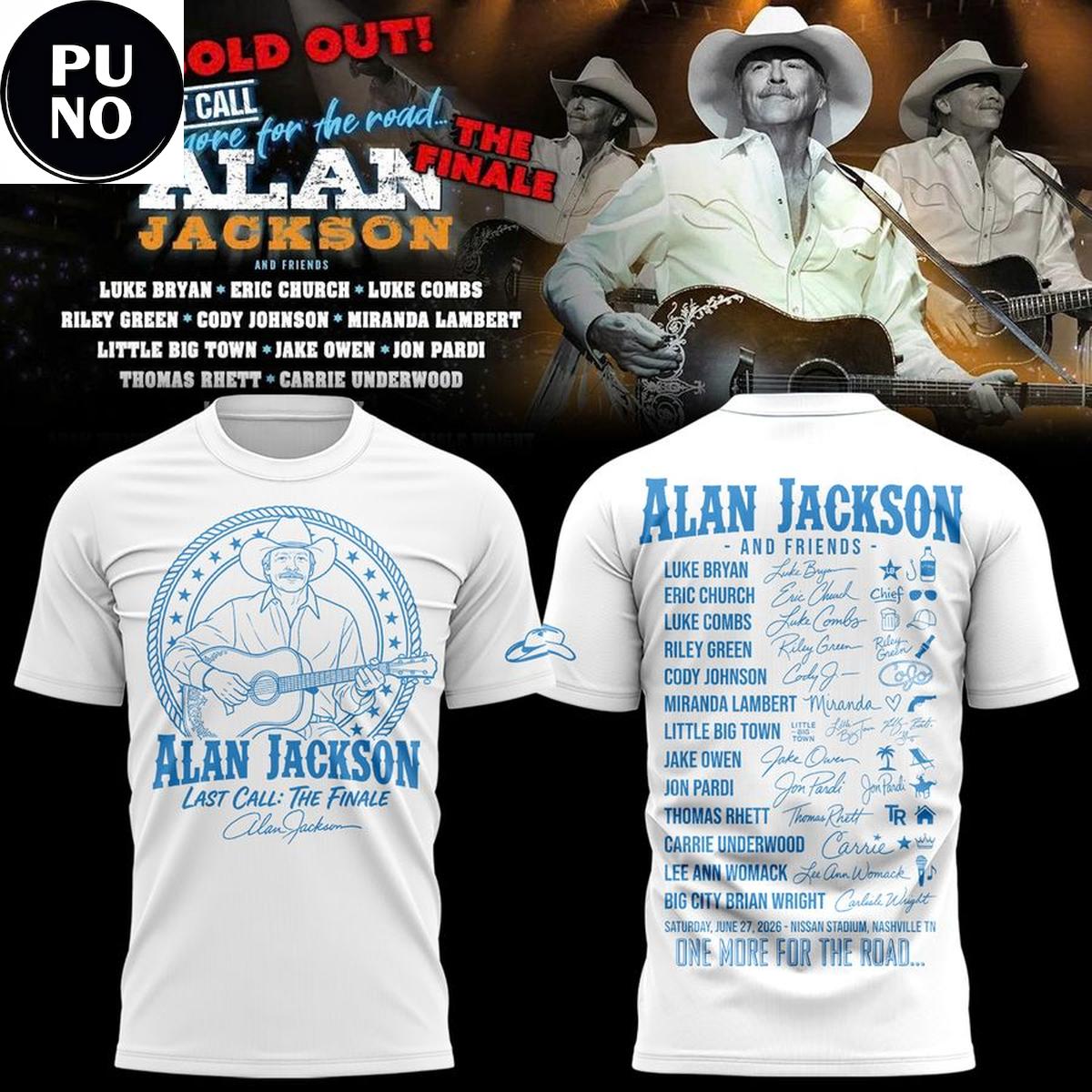 Tennessee Titans x Alan Jackson Last Call The Finale 2026 Hoodie T-Shirt
