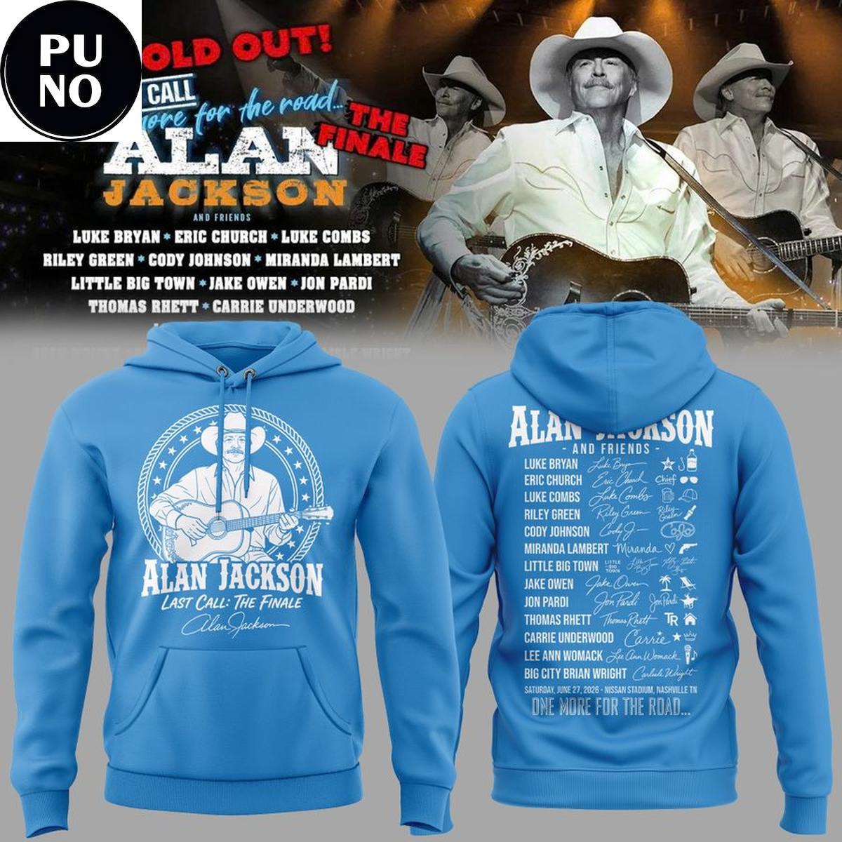 Tennessee Titans x Alan Jackson Last Call The Finale 2026 Hoodie T-Shirt
