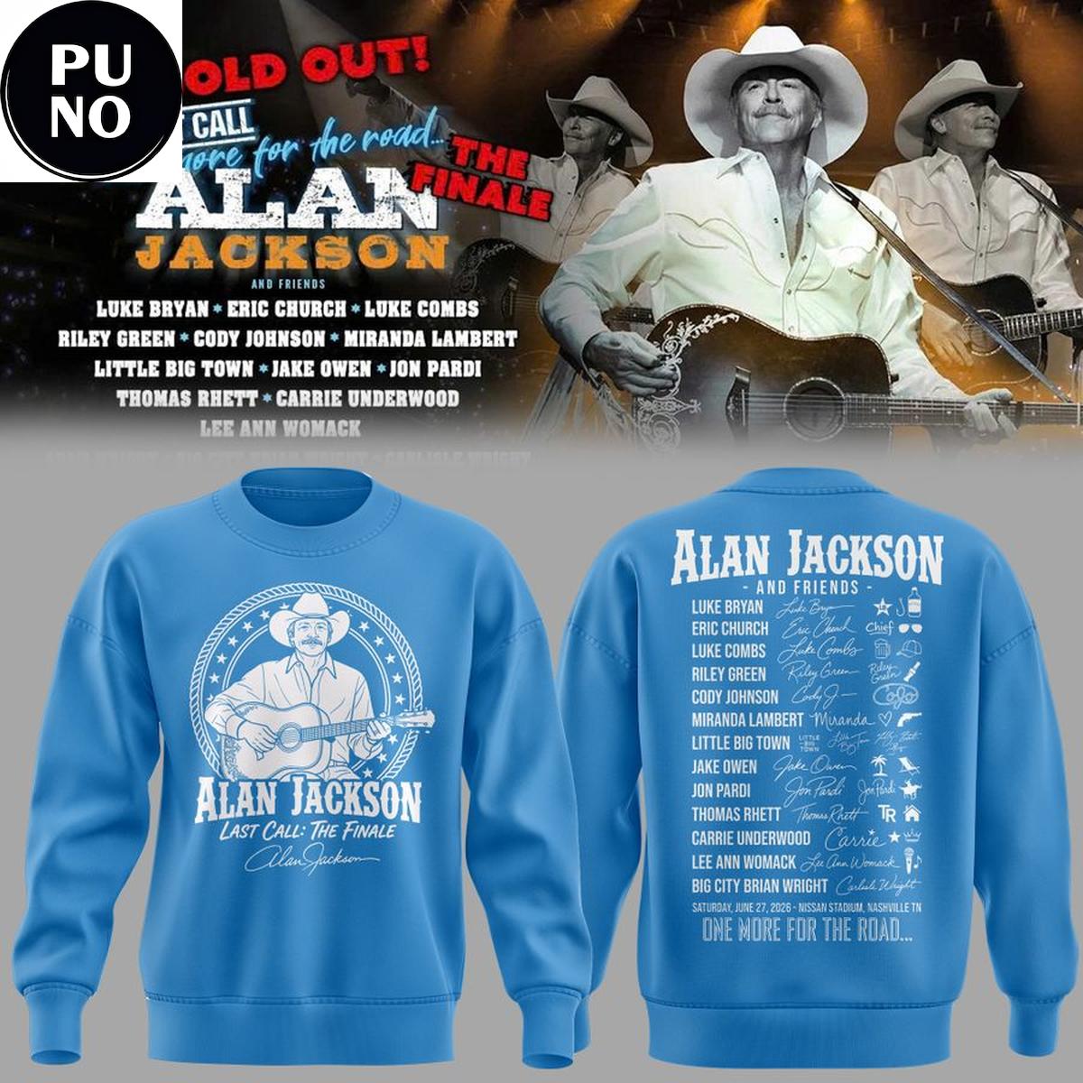 Tennessee Titans x Alan Jackson Last Call The Finale 2026 Hoodie T-Shirt