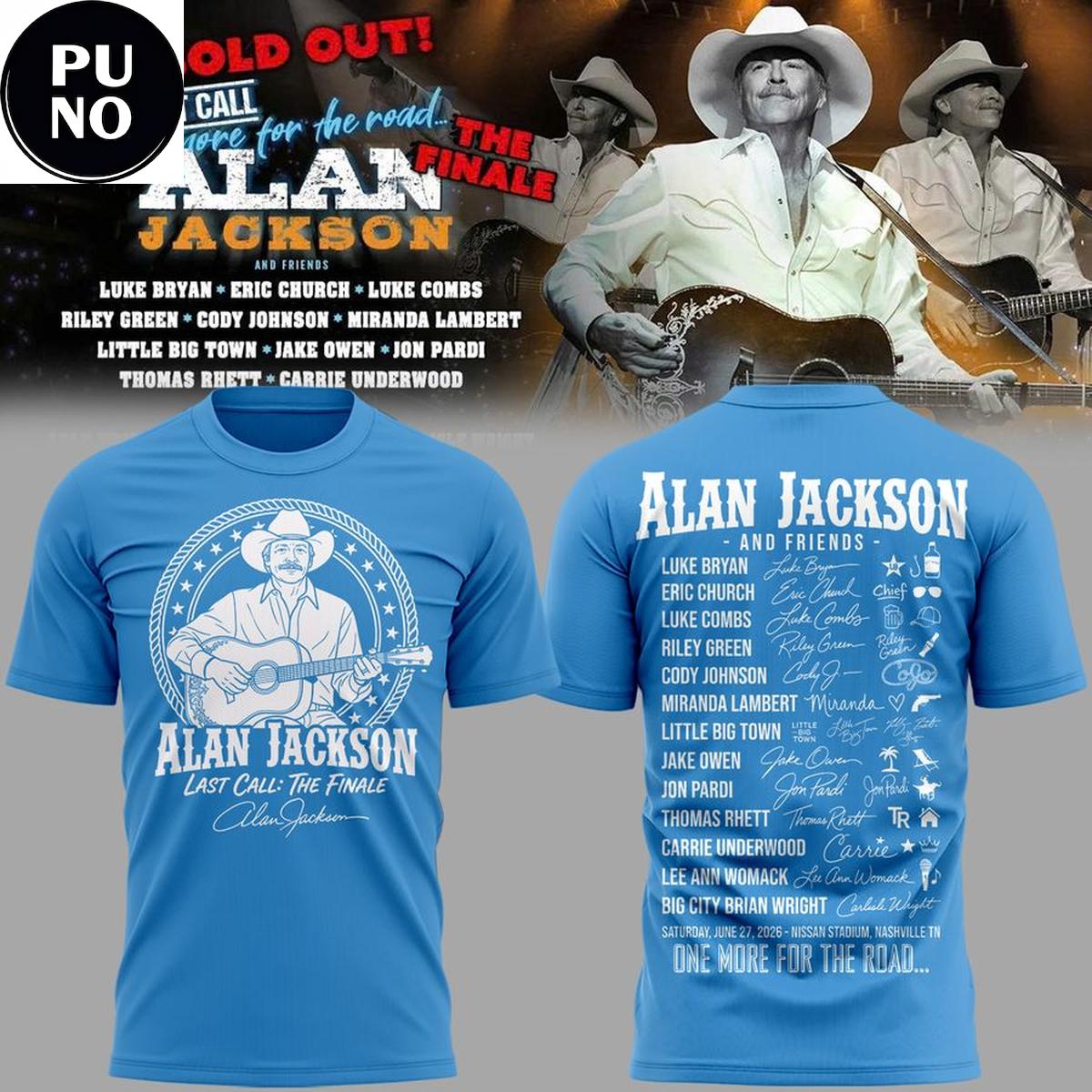 Tennessee Titans x Alan Jackson Last Call The Finale 2026 Hoodie T-Shirt