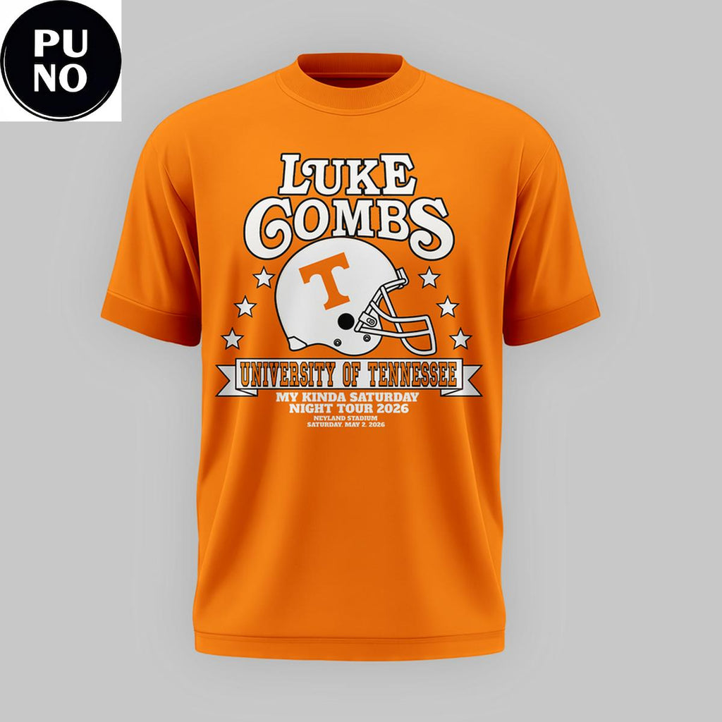 Tennessee Volunteers Smokey x Luke Combs My Kinda Saturday Night Tour 2026 Shirt