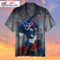 Texans Hawaiian Shirt Artistic Helmet Strategy Design