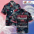 Texans Hawaiian Shirt Tropical Leaf Football Passion
