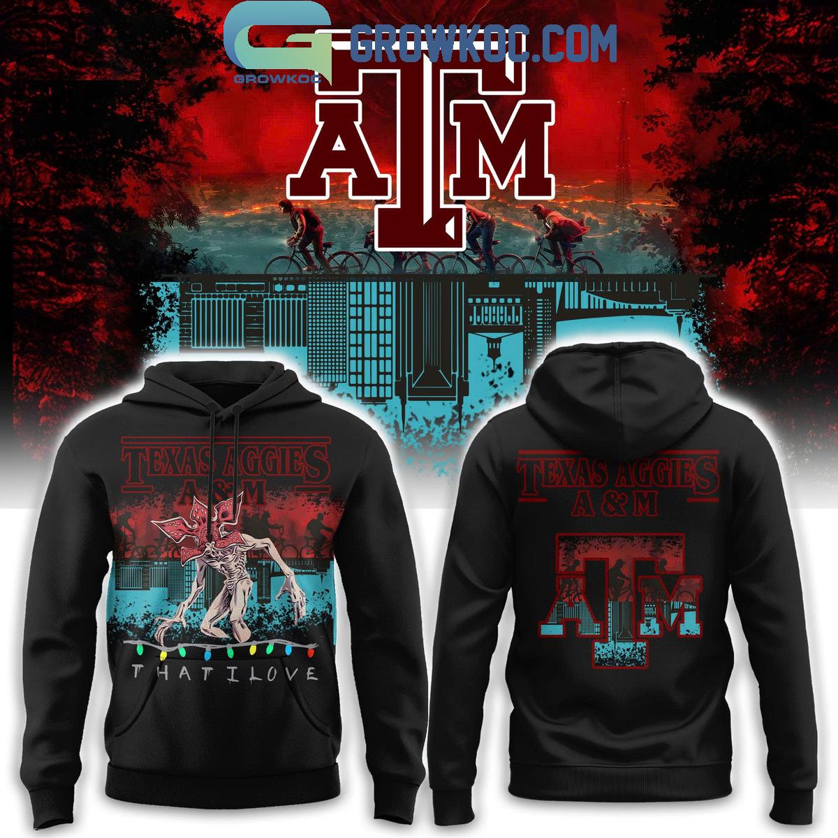 Texas A&M Aggies x Stranger Things Hoodie Shirt