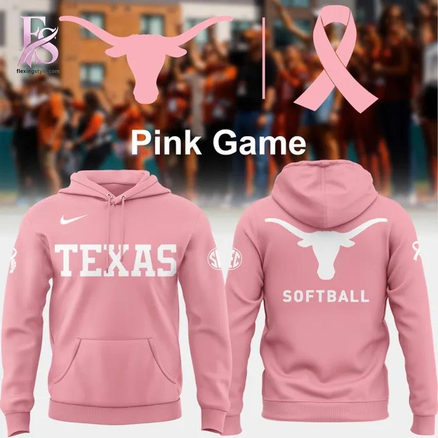 Texas Longhorns Softball Pink Game Hoodie