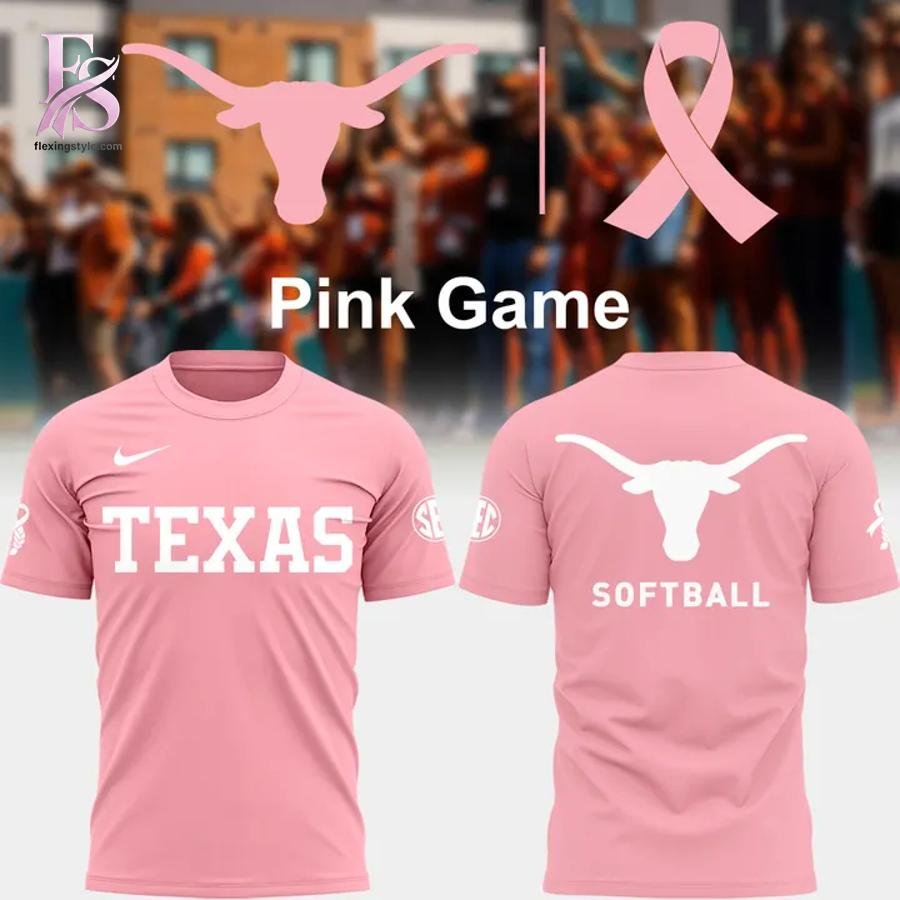 Texas Longhorns Softball Pink Game Hoodie