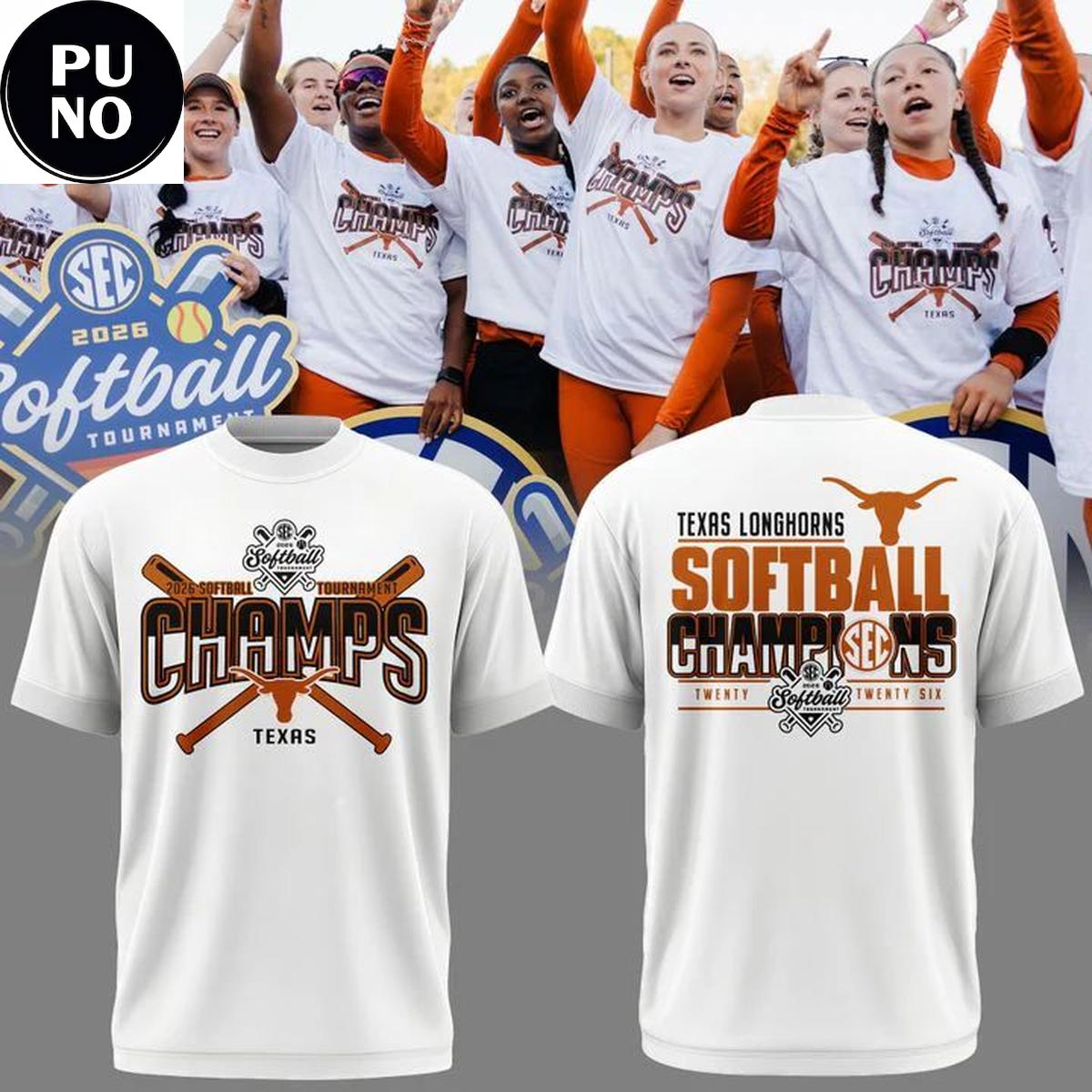 Texas Longhorns Softball SEC Champions 2026 T-Shirt