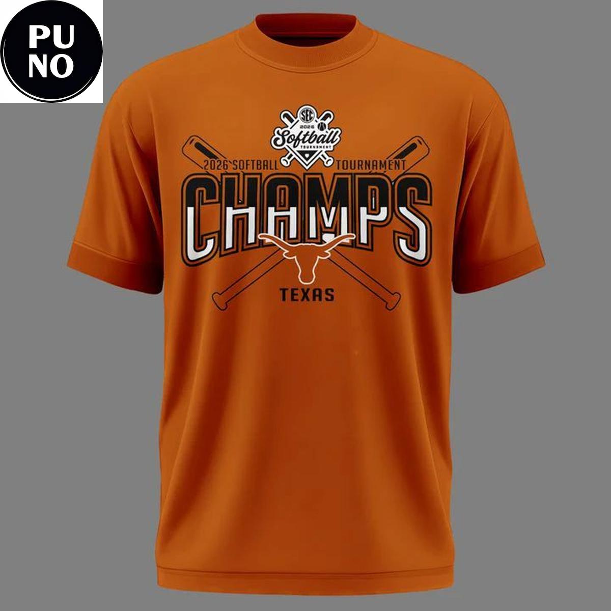 Texas Longhorns Softball SEC Champions 2026 T-Shirt
