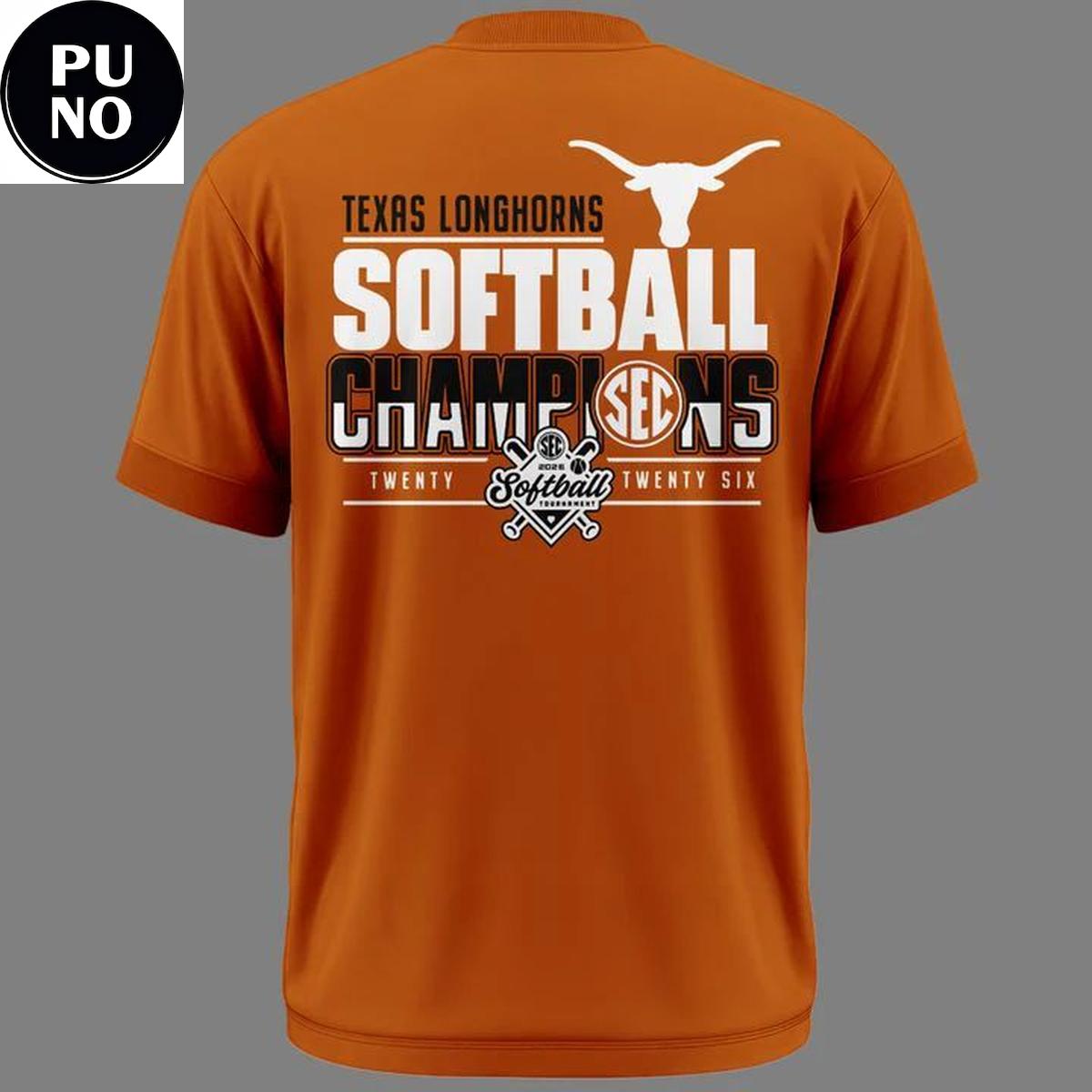 Texas Longhorns Softball SEC Champions 2026 T-Shirt