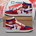 Texas Rangers MLB Personalized Air Jordan 1 Shoes