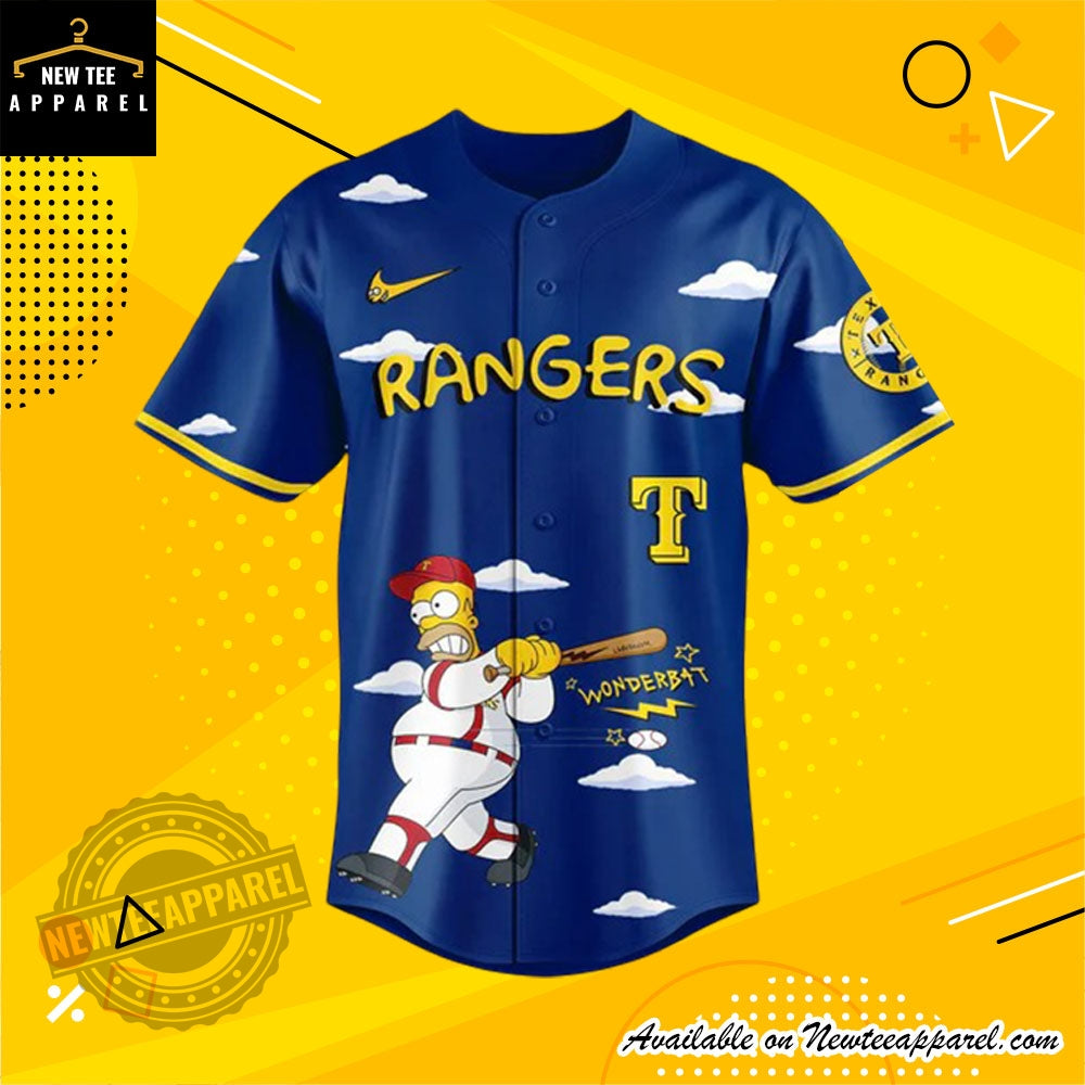 Texas Rangers The Simpsons Baseball Jersey