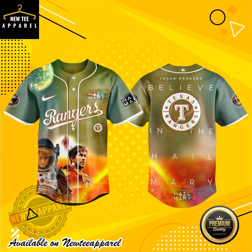 Texas Rangers X Project Hail Mary Custom Baseball Jersey
