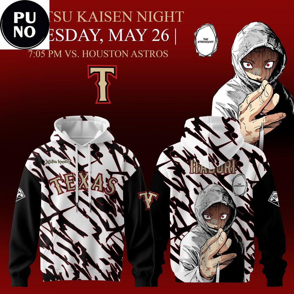 Texas Rangers x Jujutsu Kaisen Night 2026 Hoodie