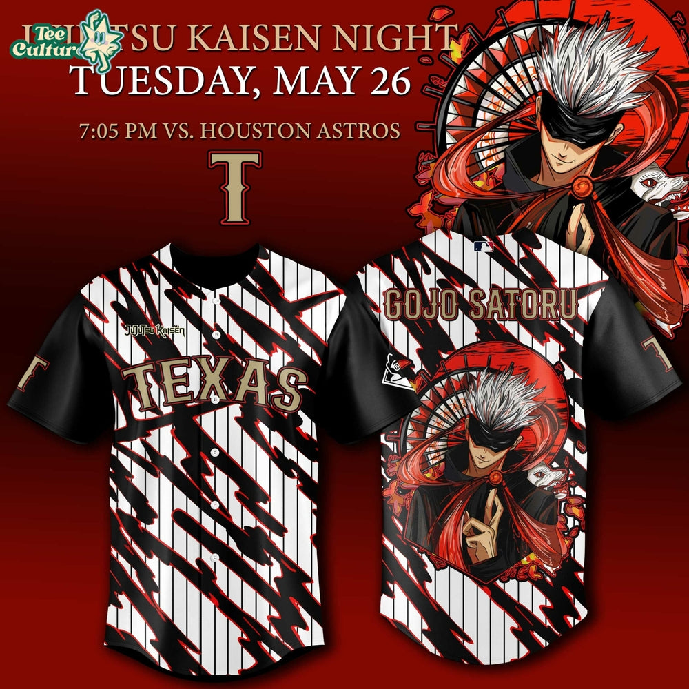 Texas Rangers x Jujutsu Kaisen Night 2026 Jersey – Gojo Limited Edition