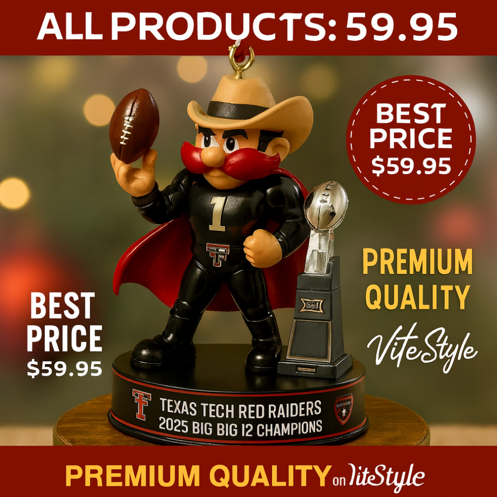 Texas Tech Red Raiders Big 12 Champions 2025 Ornament