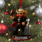 Texas Tech Red Raiders Big 12 Champions 2025 Ornament