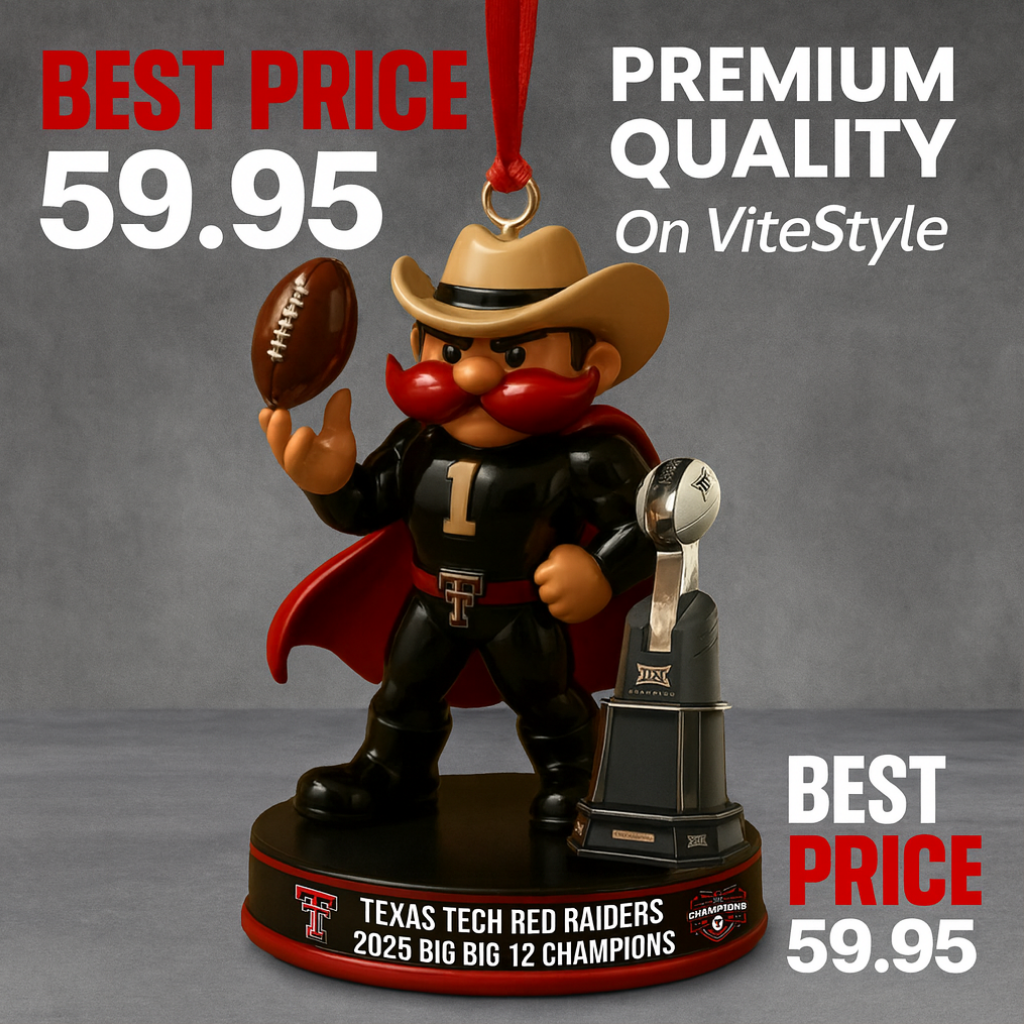 Texas Tech Red Raiders Big 12 Champions 2025 Ornament