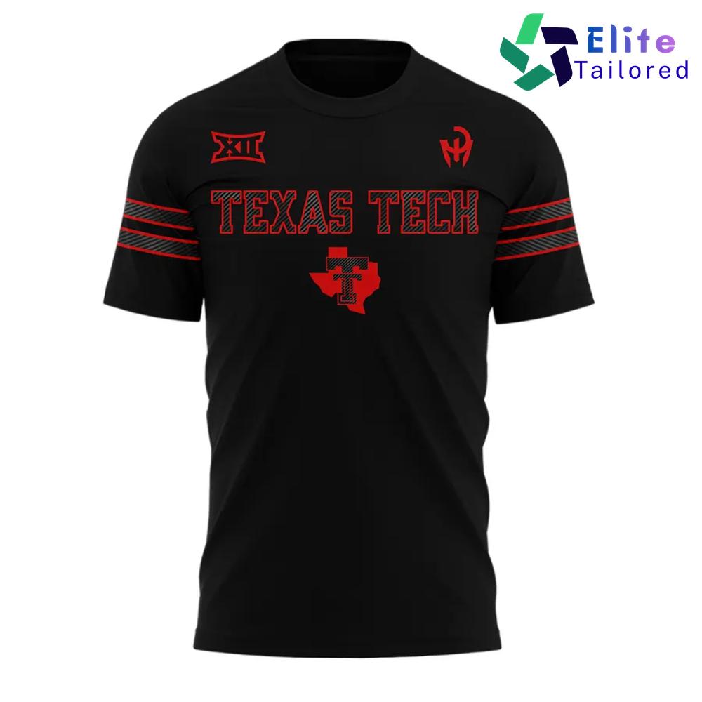 Texas Tech Red Raiders Let’s Ride 2026 Black Graphic T-Shirt