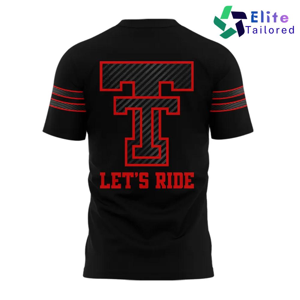 Texas Tech Red Raiders Let’s Ride 2026 Black Graphic T-Shirt