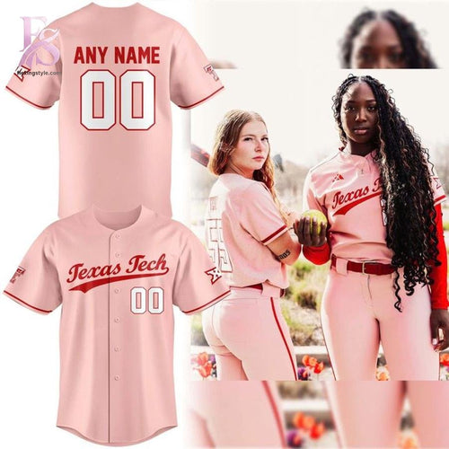 Texas Tech Red Raiders Spring Bloom Night 2026 Personalized Baseball Jersey