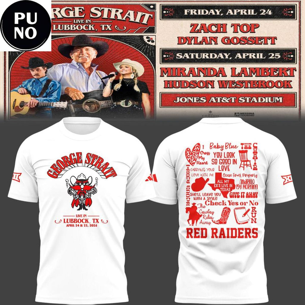 Texas Tech Red Raiders x George Strait Ocean Front Concert 2026 Hoodie T-Shirt