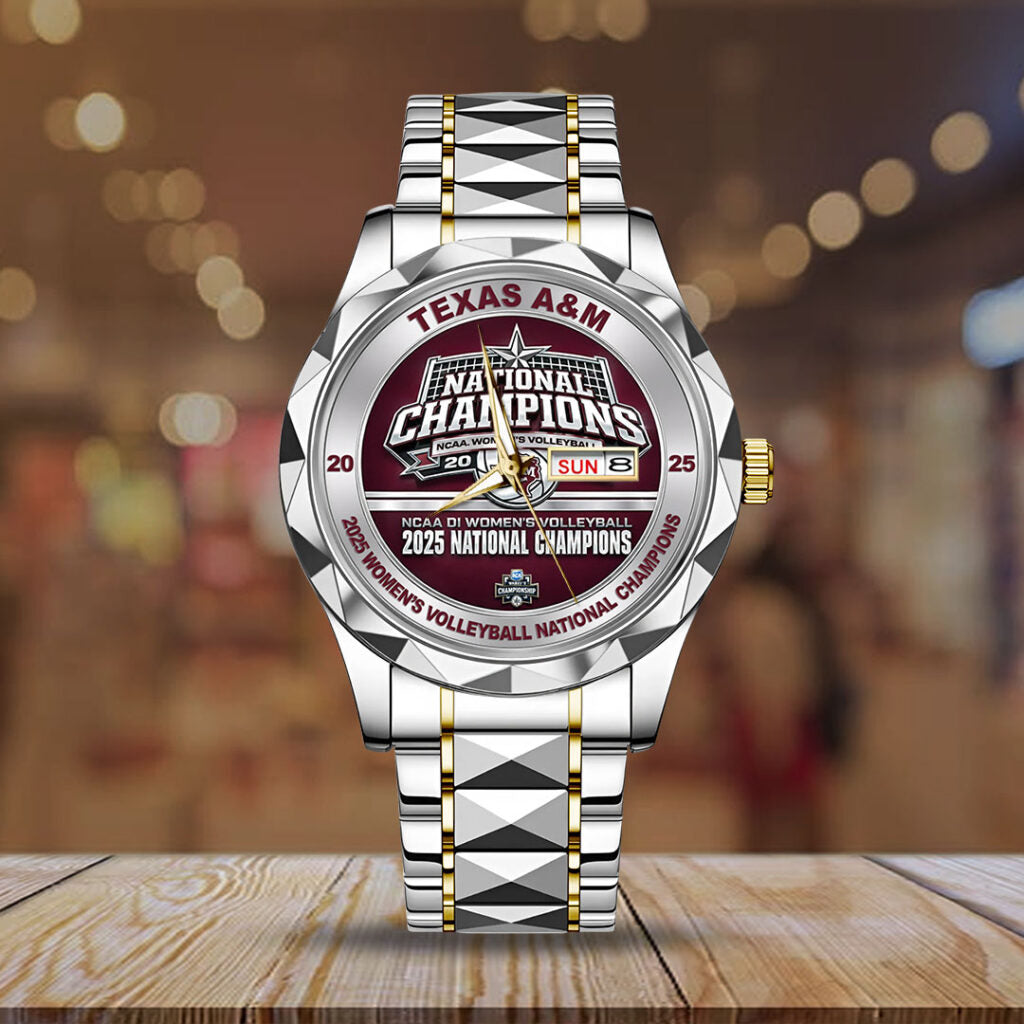 Texas A&M 2025 Women’s Volleyball National Champions Alloy Luxury Quartz Watch - TMTHU2828