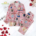 The 1975 Band Valentine Pink Pajamas Set for 1975’Lover