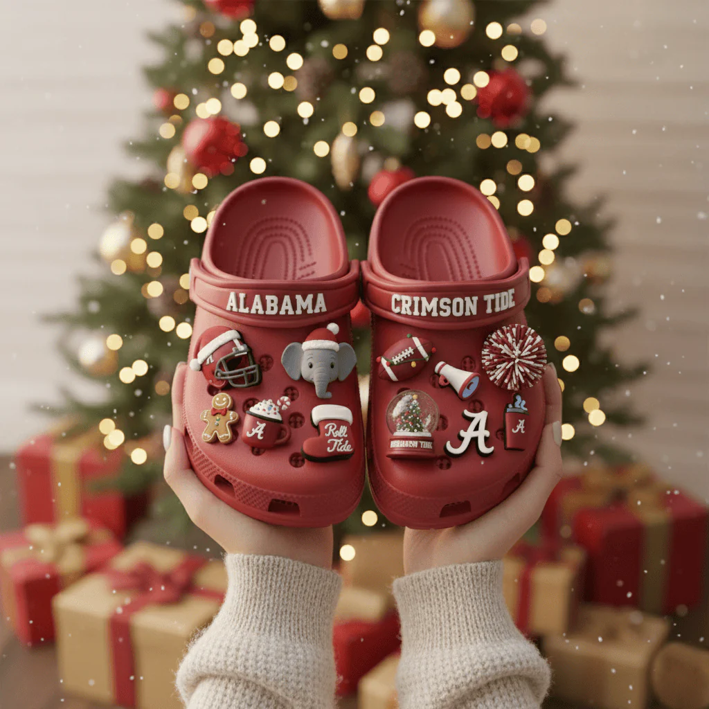 The Alabama Crimson Tide Crocs Charms