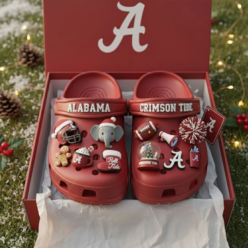 The Alabama Crimson Tide Crocs Charms
