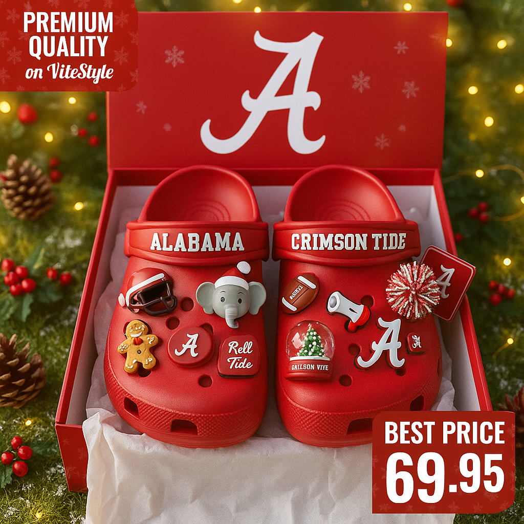 The Alabama Crimson Tide Crocs Charms