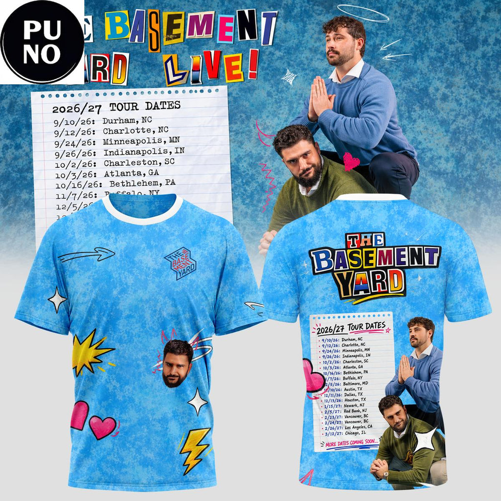 The Basement Yard Live 2026 Tour Date T-Shirt