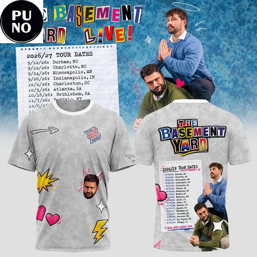 The Basement Yard Live 2026 Tour Date T-Shirt