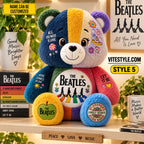 The Beatles Bear Custom Shaped Pillow