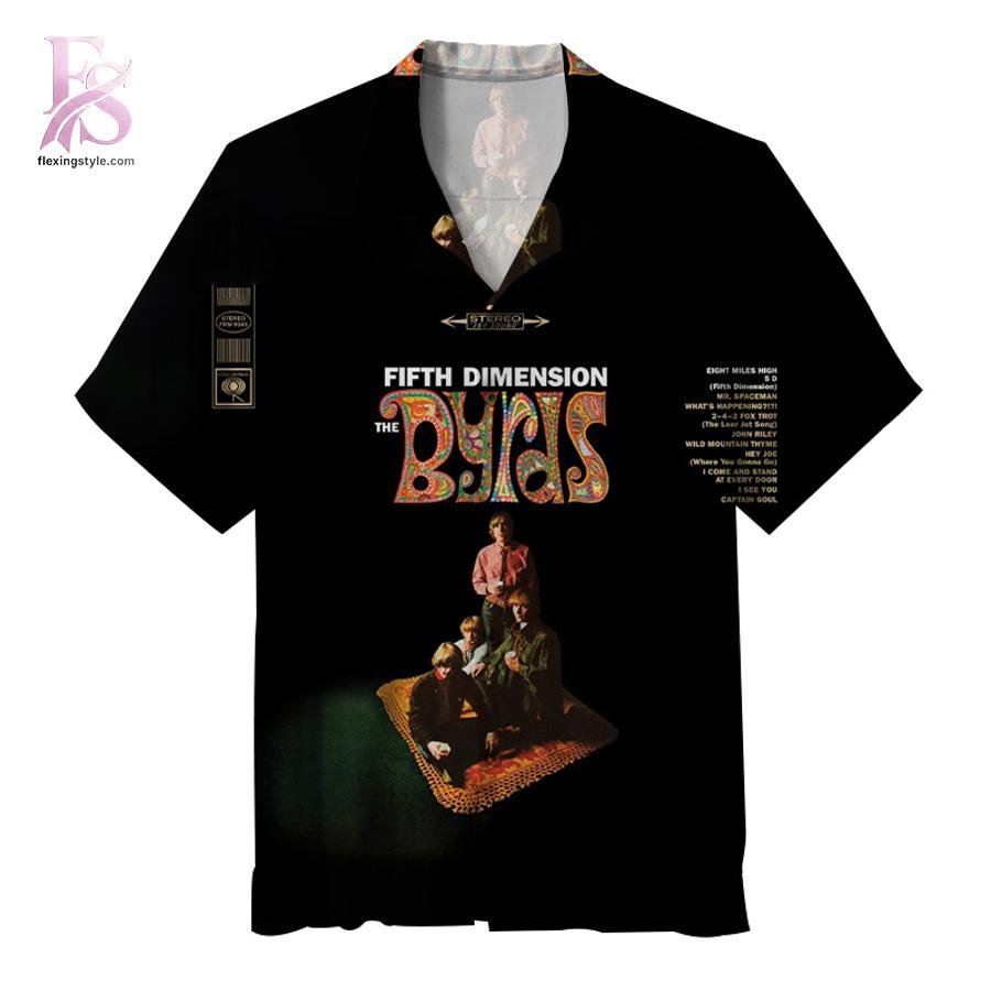 The Byrds Fifth Dimension Album Hawaiian Shirt