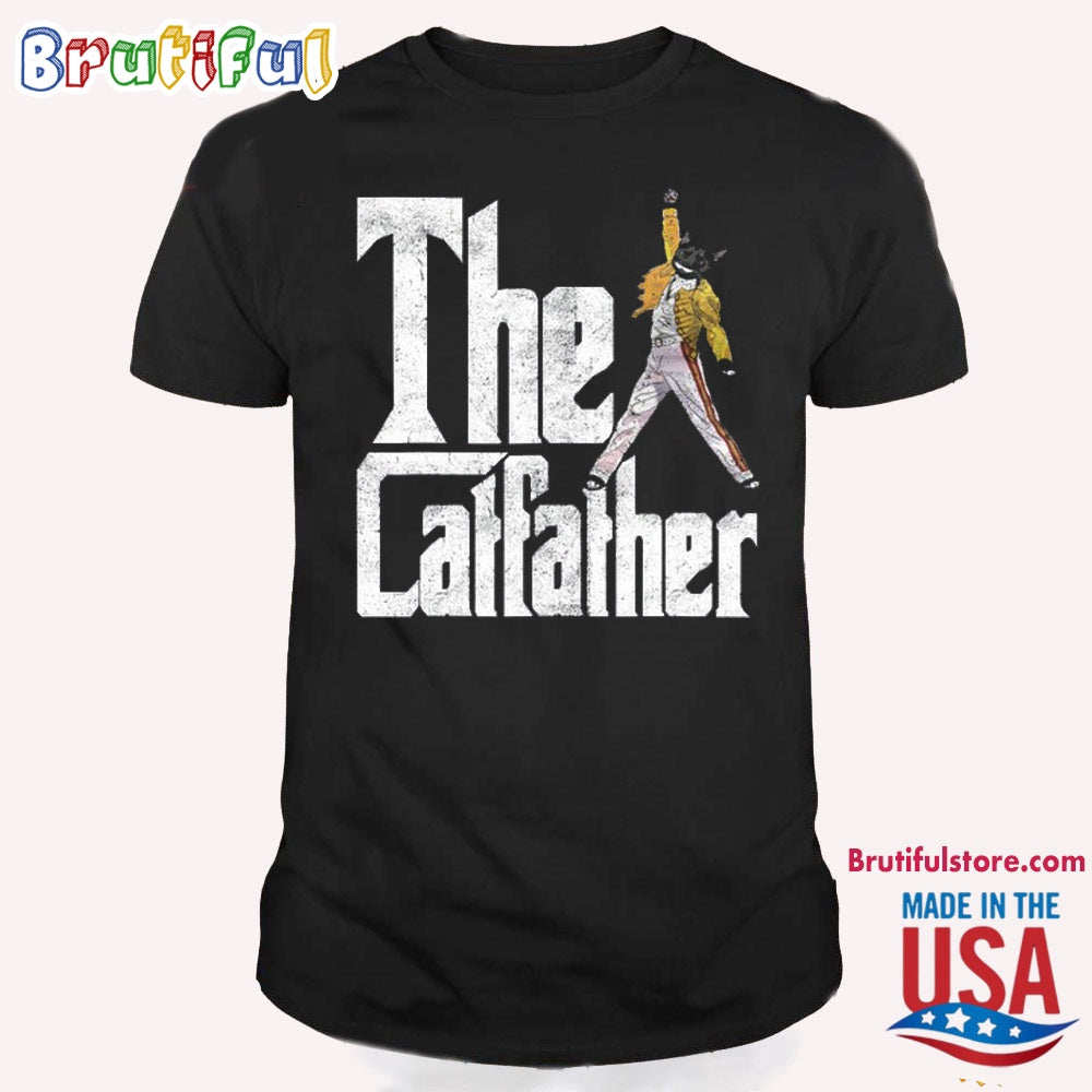 The CatFather Freddie Mercury T Shirt
