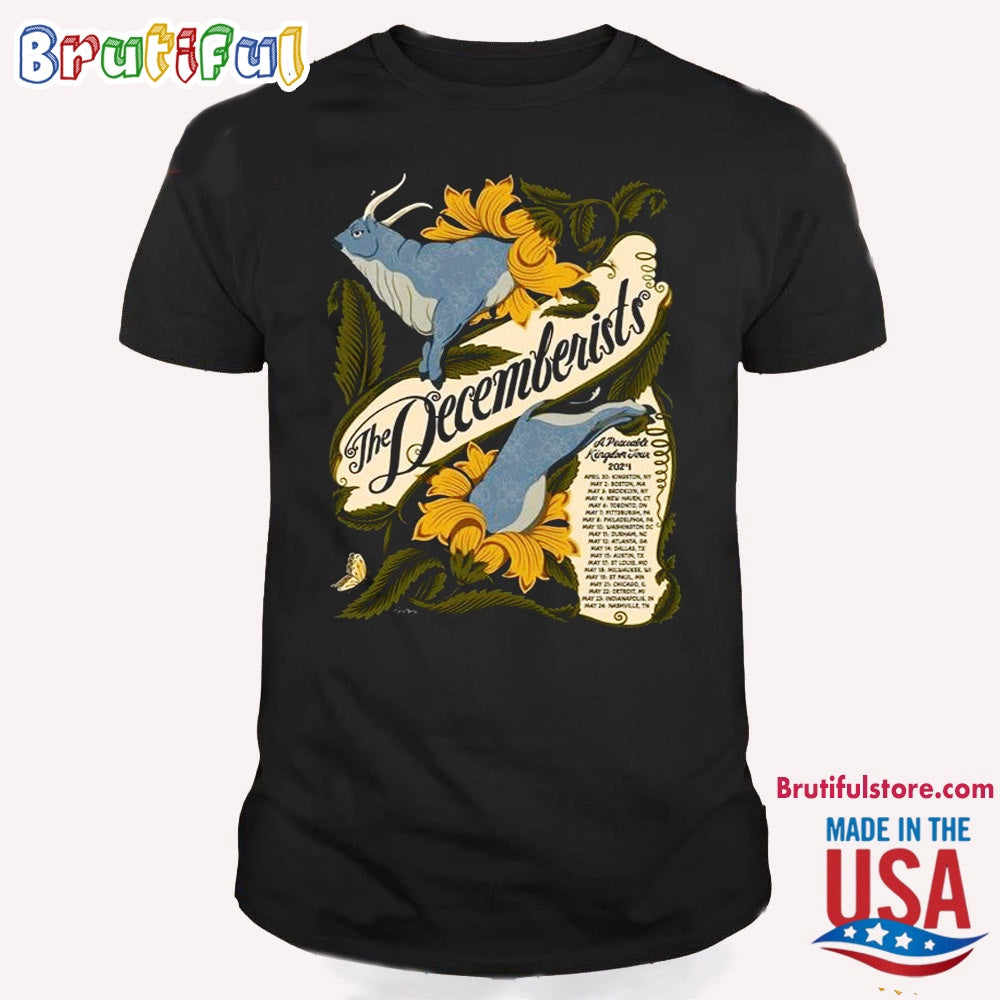 The Decemberists A Peaceable Kingdom Show May 2024 T Shirt
