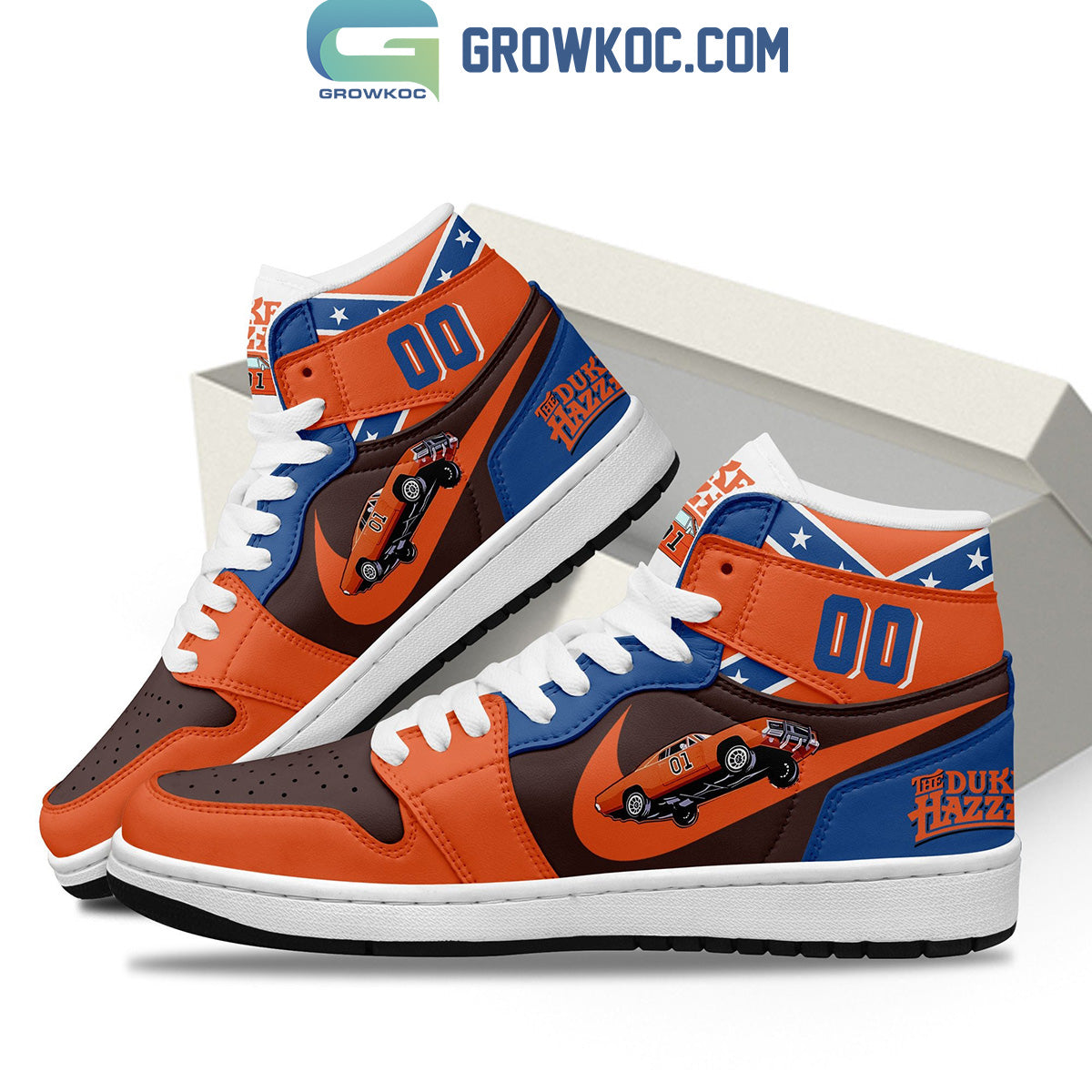 The Dukes Of Hazzard Action Series Personalized Air Jordan 1 Shoes