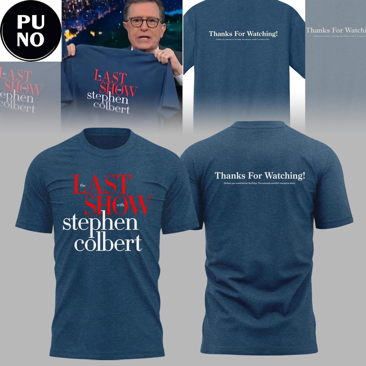 The Late Show with Stephen Colbert 2026 Thanks For Watching Hoodie T-Shirt