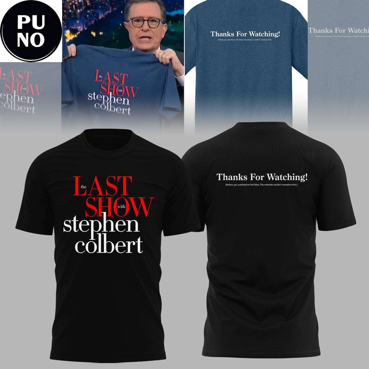 The Late Show with Stephen Colbert 2026 Thanks For Watching Hoodie T-Shirt