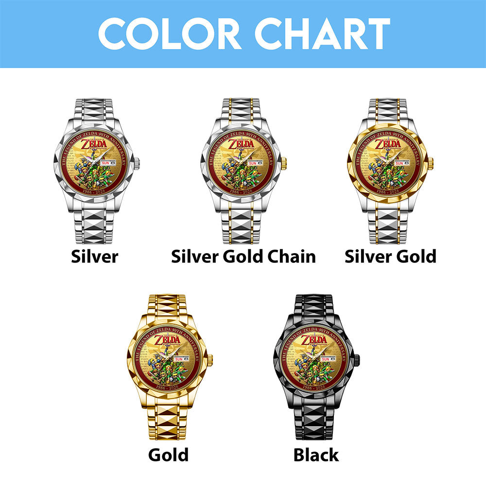 The Legend of Zelda 40th Anniversary Alloy Luxury Quartz Watch - TMTHU3349