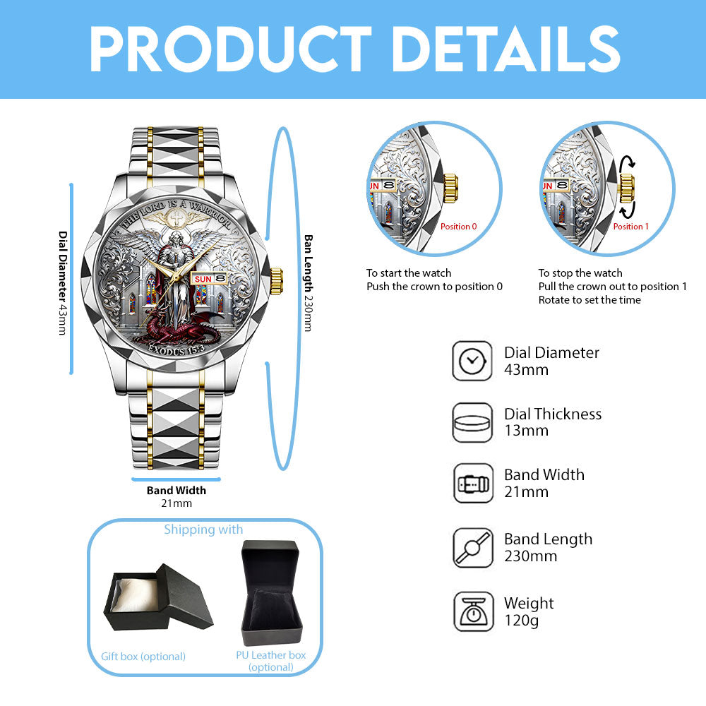 The Lord Is Warrior Alloy Luxury Quartz Watch - TANTN19691