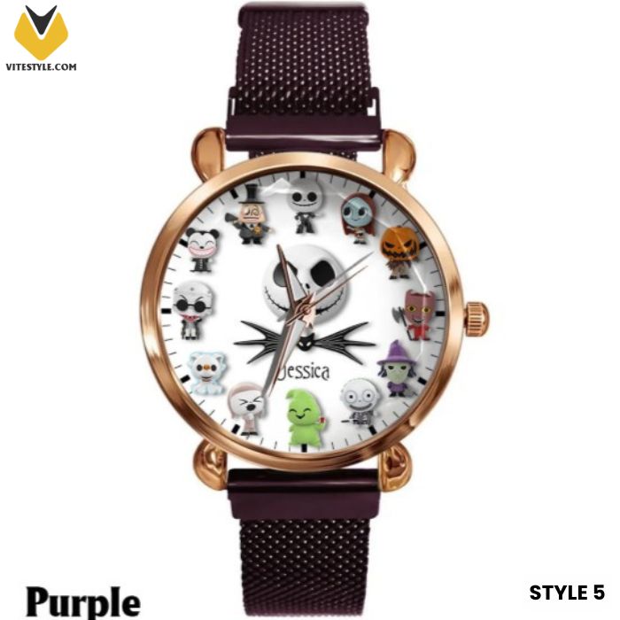 The Nightmare Before Christmas Characters Custom Name Watch