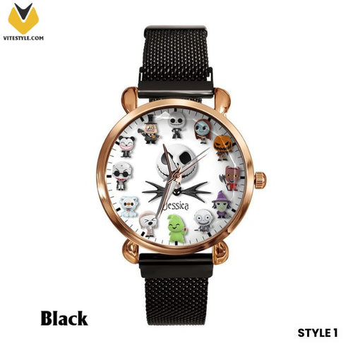 The Nightmare Before Christmas Characters Custom Name Watch