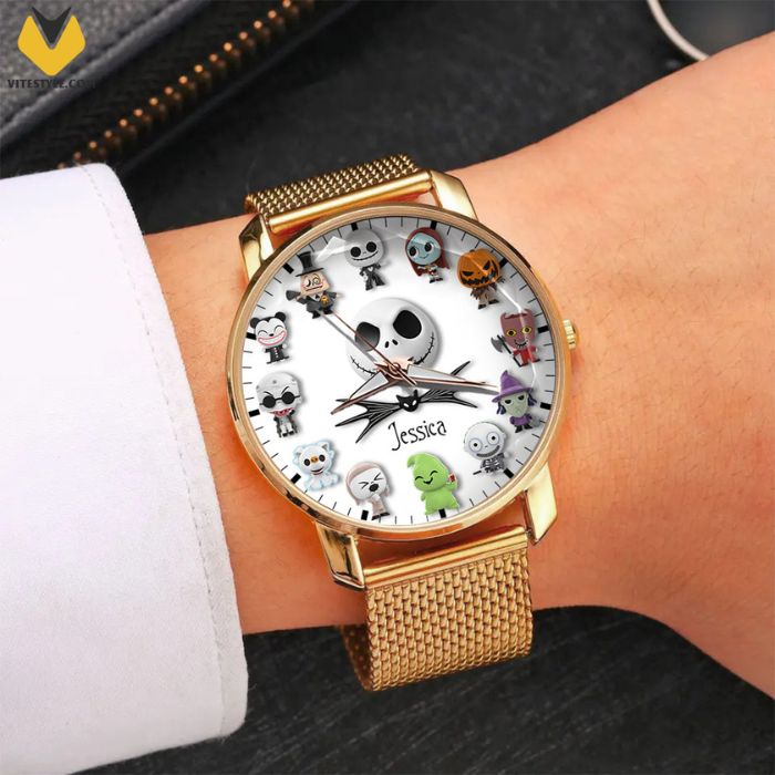 The Nightmare Before Christmas Characters Custom Name Watch