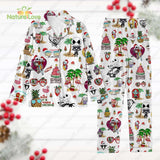 The Nightmare Before Christmas Pajamas Santa Sally And Jack Pjs Set