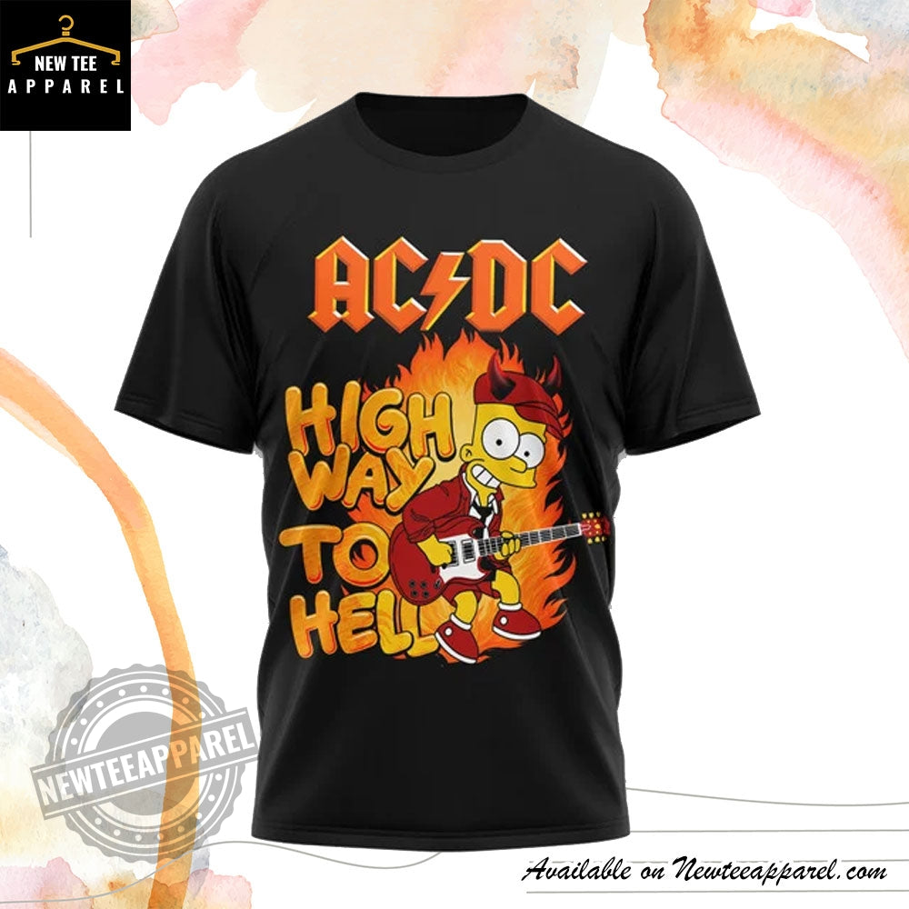 The Simpsons Acdc Mashup Shirt