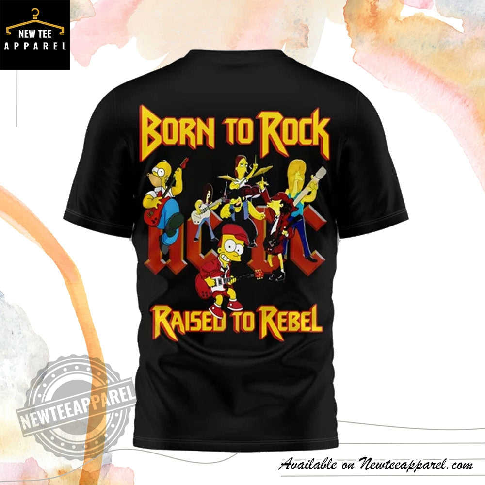 The Simpsons Acdc Mashup Shirt