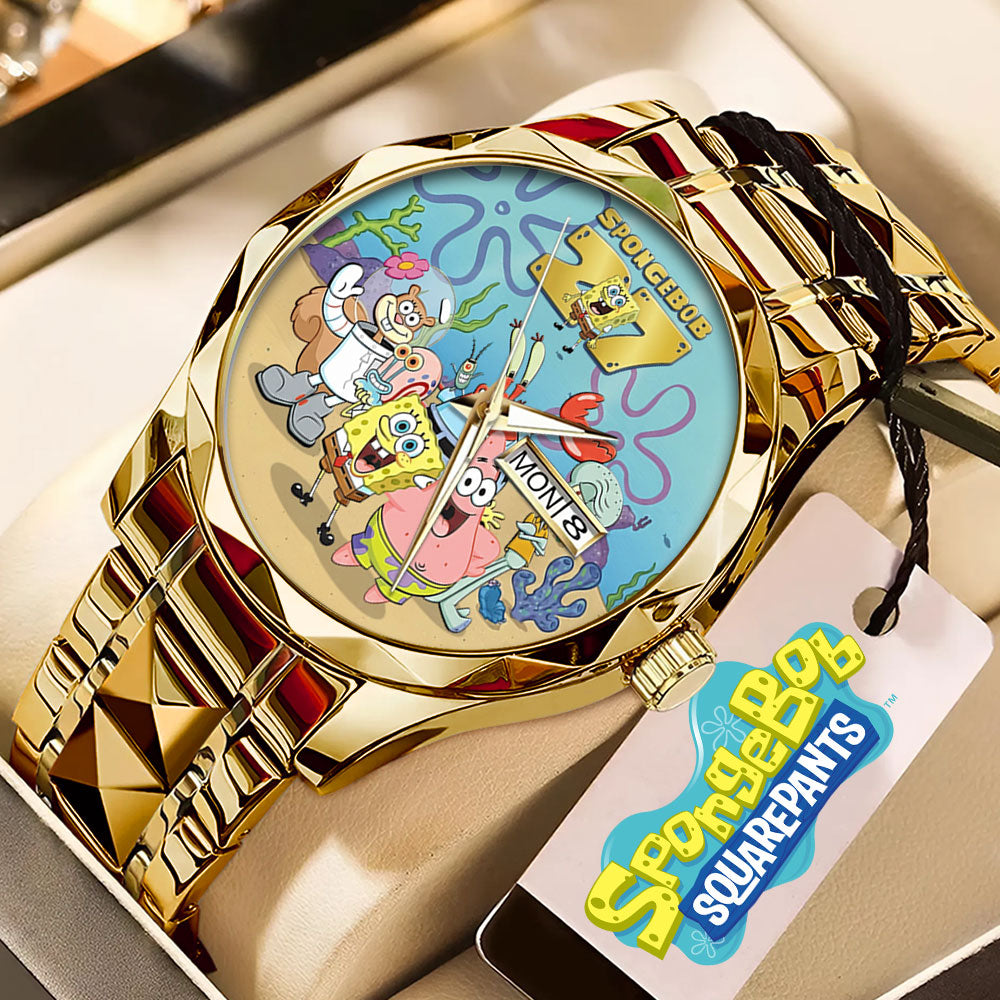 SpongeBob SquarePants 27th Anniversary Alloy Luxury Quartz Watch - TMTHU3348