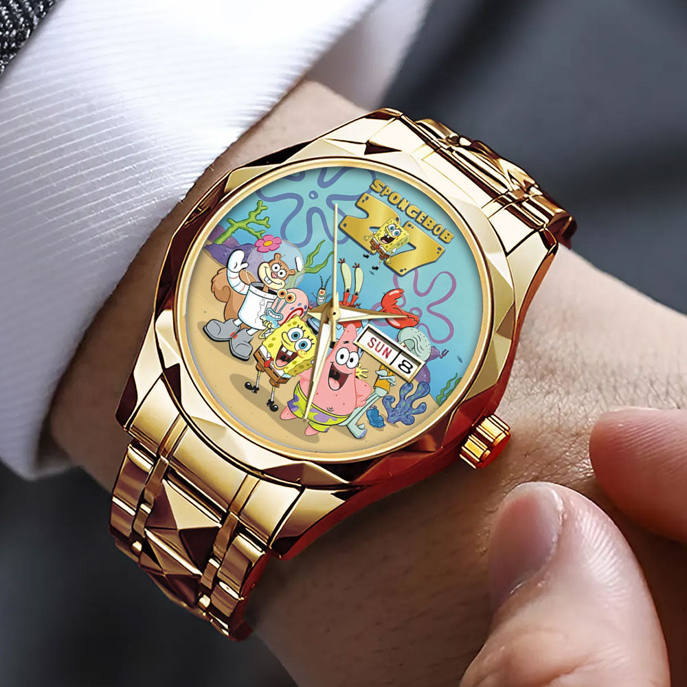 SpongeBob SquarePants 27th Anniversary Alloy Luxury Quartz Watch - TMTHU3348