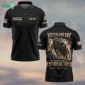 The Uniform Came Off The Courage Stayed, Personalized Realistic Veteran Dad Pride – Polo